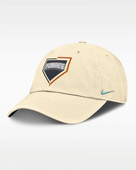 Мужская тракер-бейсболка Nike San Diego Padres City Connect, кремовая
