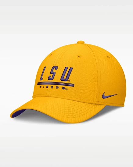Кепка Nike LSU Sideline Rise, золотисто-фиолетовая