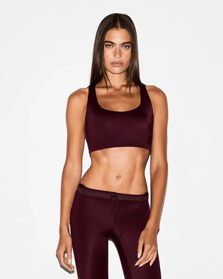 Женский бюстгальтер NikeSKIMS Shine борцовский, смородиновый