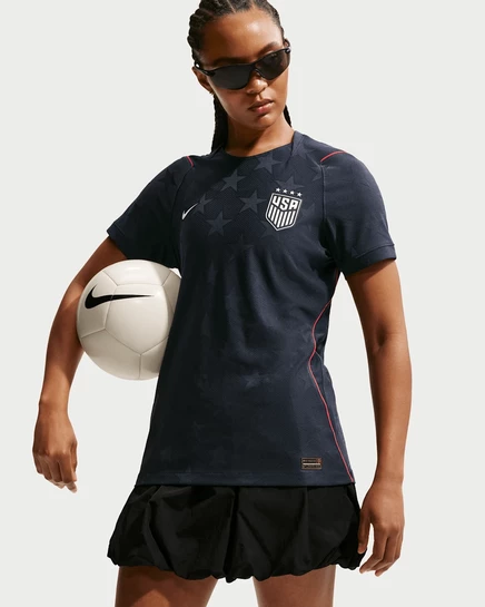 Женская футболка Nike USWNT 2026 Match Away, темно-синяя