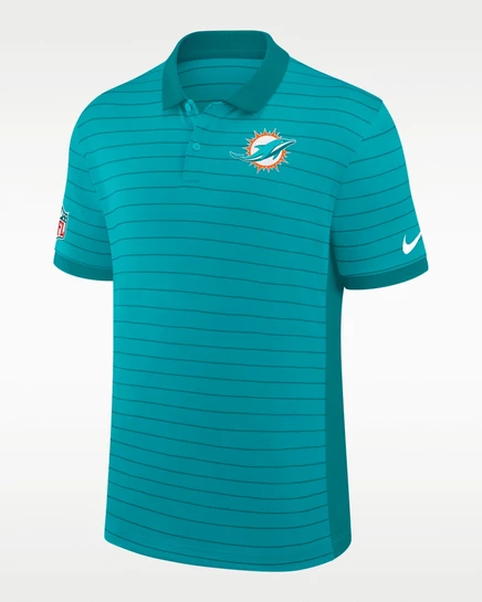 Мужская поло Nike Miami Dolphins Sideline, зеленая