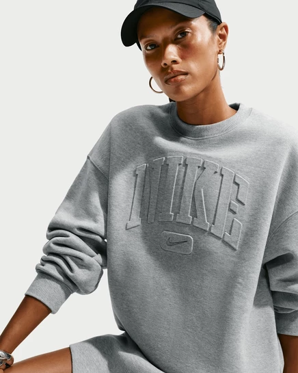 Женский свитшот Nike Graphic Pack, серый меланж