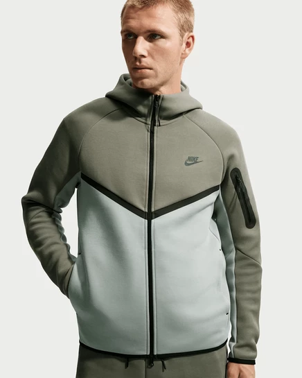 Мужская куртка Nike Tech Windrunner, салатовый/чёрный