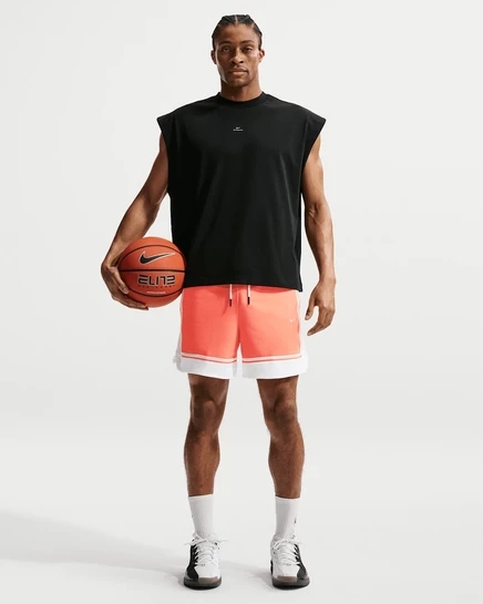 Мужские шорты Nike Standard Issue Dri-FIT 6″, оранжево-белые