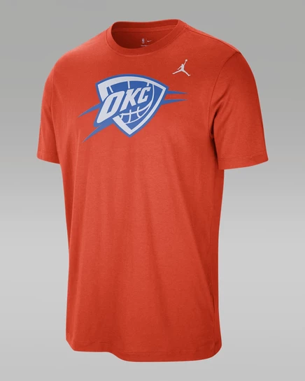 Мужская футболка Jordan Oklahoma City Thunder, оранжевая