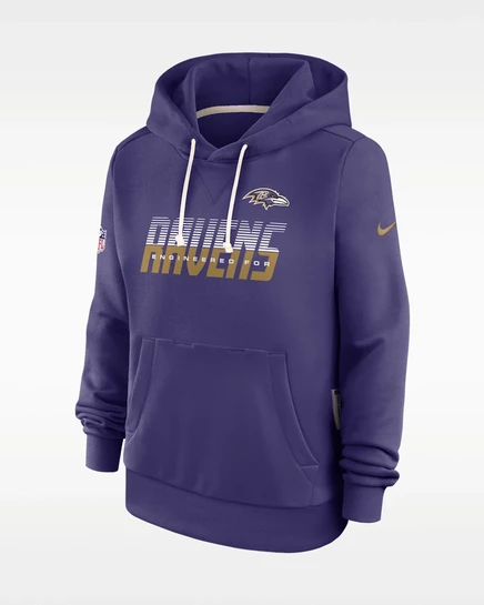 Женское худи Nike Baltimore Ravens Dri-FIT, фиолетовое