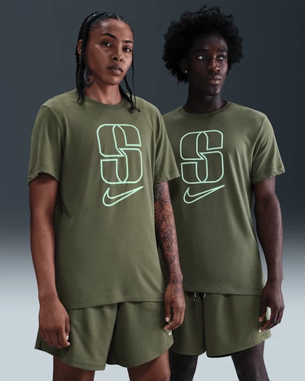 Мужская баскетбольная футболка Nike Sabrina Dri-FIT, оливковая