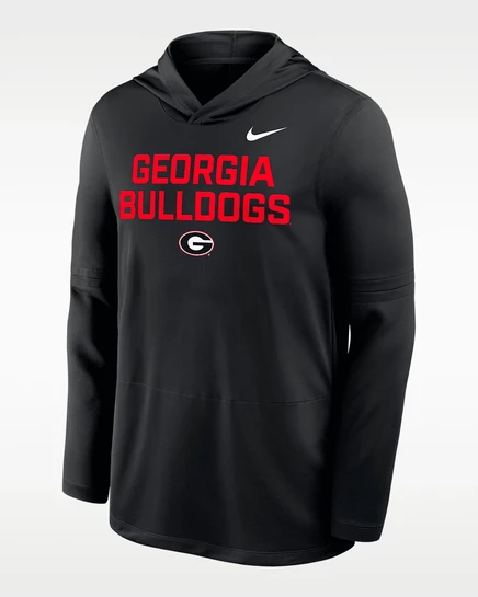 Мужская худи Nike Georgia Sideline Dri-FIT, черная