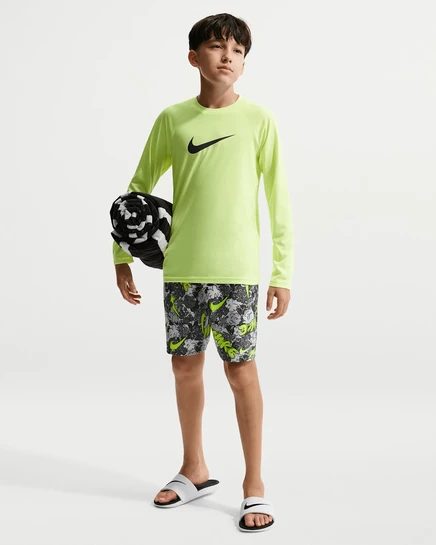 Детские плавки Nike Swim Breaker 7″ с боксером, серые