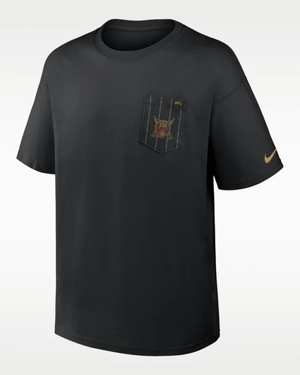 Мужская футболка Nike Pirates City Connect, черная