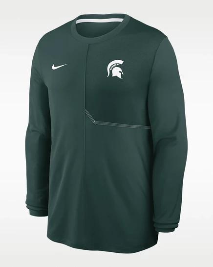 Мужской лонгслив Nike Michigan State, зеленый