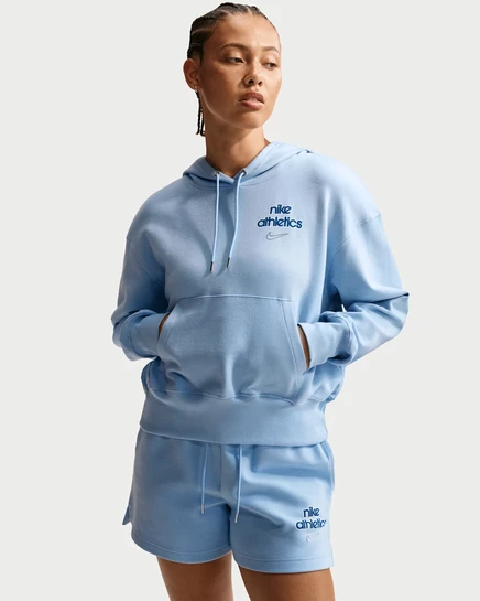 Женское худи Nike Sportswear Phoenix Fleece, голубое