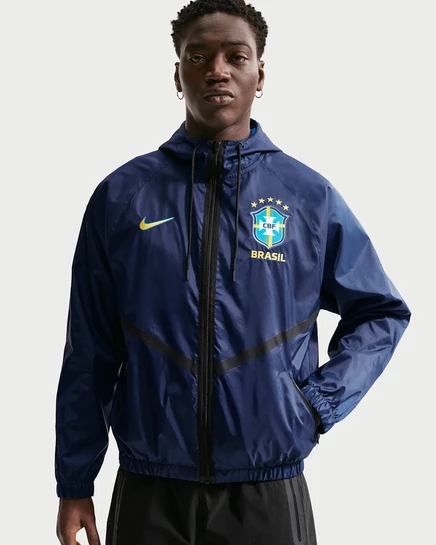 Мужская куртка Nike Brazil Dri-FIT, сине-золотая