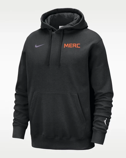 Женское худи Nike Phoenix Mercury, черно-бело-фиолетовое