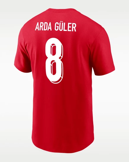Мужская футболка Nike Arda Güler Türkiye, красная