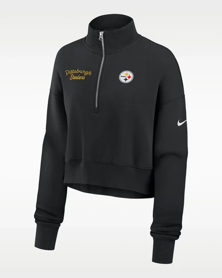 Женский свитшот Nike Phoenix 1/4-zip NFL, черный