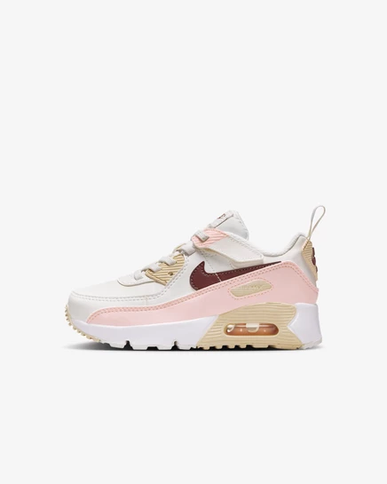 Детские кроссовки Nike Air Max 90 EasyOn для малышей, антрацитовые/розовые