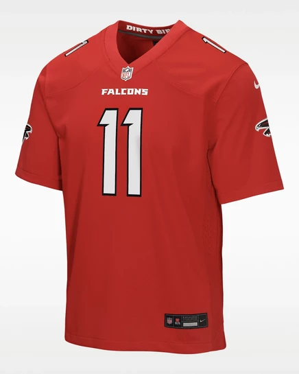 Унисекс игровое джерси Nike Jalon Walker Atlanta Falcons, красное
