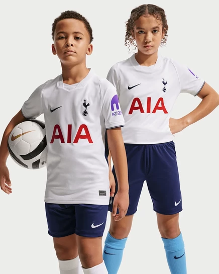 Детская футбольная футболка Nike Tottenham 2026/27, белая