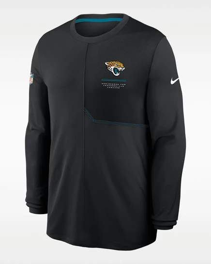 Мужской лонгслив Nike Jacksonville Jaguars Coach, чёрный
