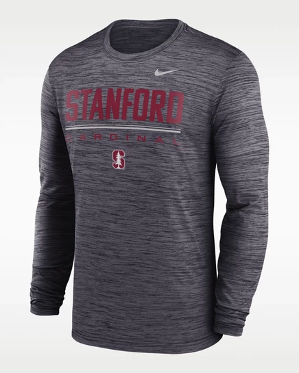 Мужская футболка Nike Stanford Sideline Velocity Dri-FIT, черная