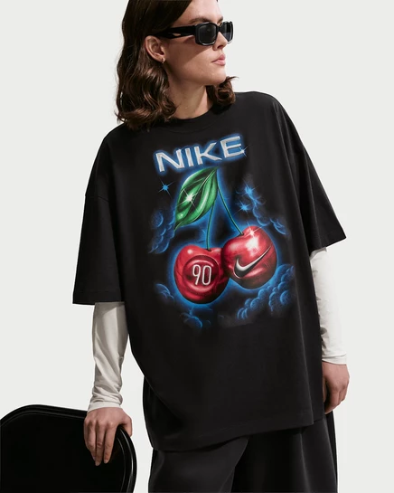 Женская футболка оверсайз Nike Classic, черная