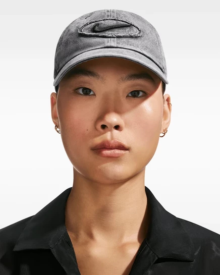 Унисекс кепка Nike Club Unstructured Denim Patch, антрацит