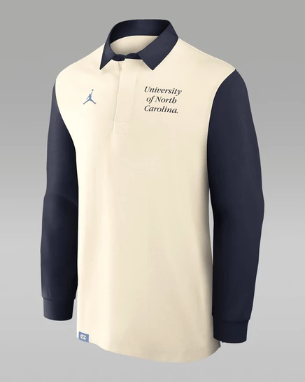 Мужской лонгслив Jordan North Carolina Rugby, бежевый