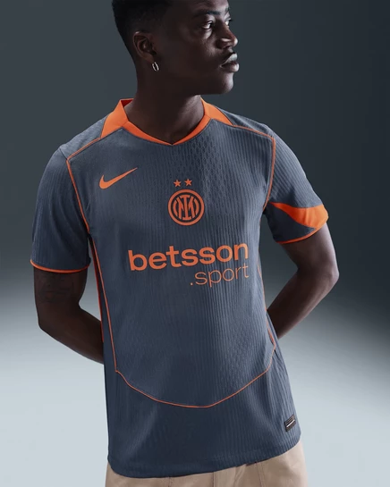 Мужская футболка Nike Inter Total 90, синяя/оранжевая