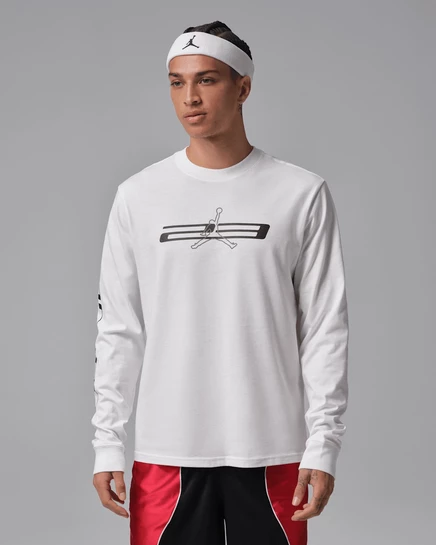 Мужской свитшот Jordan Sport Dri-FIT, черно-бело-серый