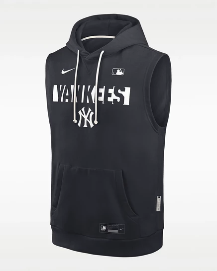 Мужское безрукавное худи Nike New York Yankees, голубое