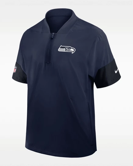 Мужская куртка Nike Sideline Coach 1/2-zip, темно-синяя