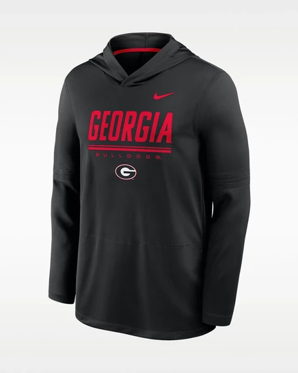 Мужской лонгслив Nike Georgia Dri-FIT, черный/красный