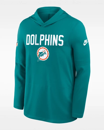 Мужская толстовка Nike Miami Dolphins Pass Accuracy, аква