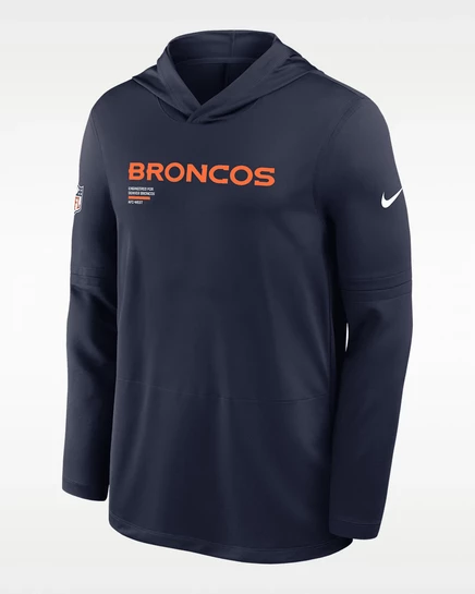 Мужская толстовка Nike Denver Broncos Pure Fury, темно-синяя