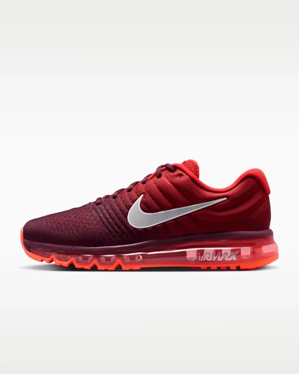 Мужские кроссовки Nike Air Max 2017, бордово-красно-белые