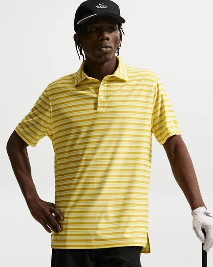 Мужская поло Nike Tailored Dri-FIT, шафран/светло-желтая