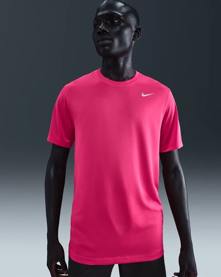 Мужская футболка Nike Dri-FIT Legend для фитнеса, розовая/матово-серебристая