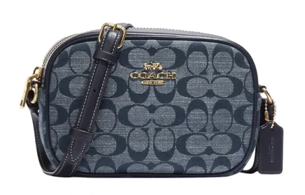 Женская сумка Coach Jamie, мини, джинсово-синяя