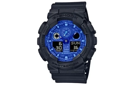 Мужские часы Casio с ЖК-аналоговым дисплеем, черные