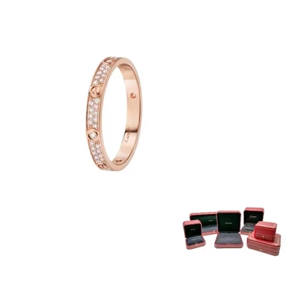 CARTIER 18K Rose Gold, Diamond Rings Women's default