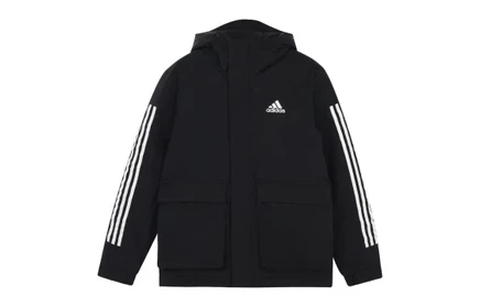 Мужской пуховик Adidas зимний, черный