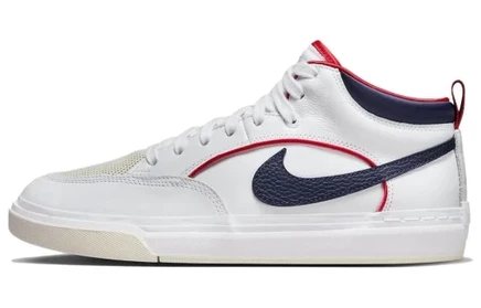 Мужские кроссовки Nike SB React Leo PRM, бело-синие