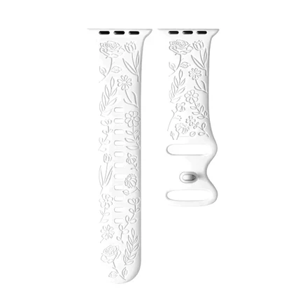 Ремешок Wepro для Apple Watch, силиконовый, белый