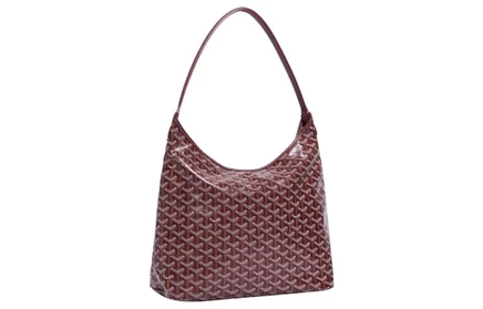 Женская сумка Goyard Bohème Hobo, кожа и холст, бордо