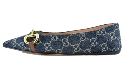 Женские балетки Gucci GG Horsebit