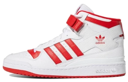 Мужские кроссовки adidas Originals Forum Mid, бело-красные