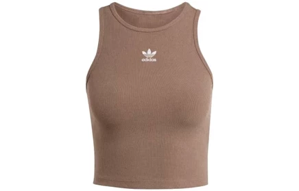 Женская майка adidas Originals Essentials Rib, коричневая