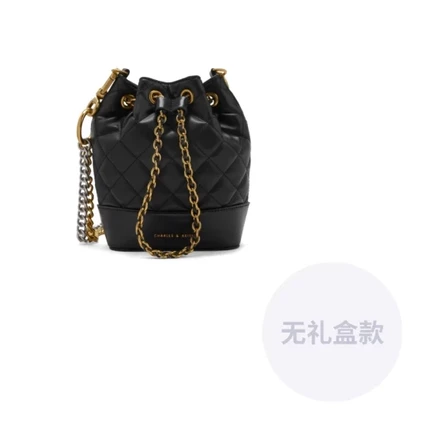 Женская сумка-мешок CHARLES & KEITH, черная