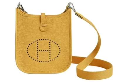 Женская сумка Hermès Evelyne Mini через плечо, золотая